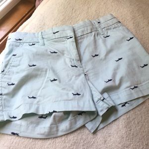 British Khaki Shorts with Sharks